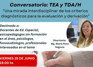 Habrá un conversatorio sobre el Trastorno del Espectro Autista y el de Déficit de Atención e Hiperactividad