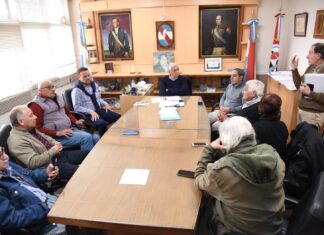 Lauritto recibió a las autoridades del Centro Uruguayense de Jubilados Municipales