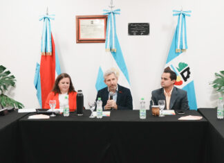 Frigerio encabezó una nueva reunión de gabinete conjunto en General Ramírez