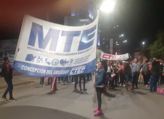Trabajadores y jubilados dijeron «no» a la ley de Bases