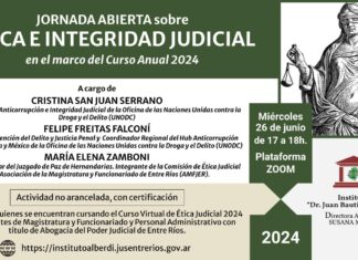 Se prepara la Jornada abierta sobre ética e integridad