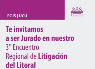 Convocan para ser jurado en el Tercer Encuentro Regional de Litigación del Litoral