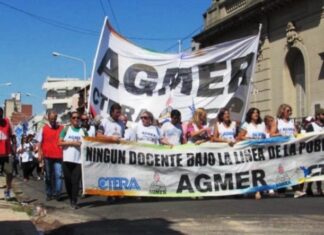 DEL 1 AL 6 DE AGOSTO. Agmer hará cuatro días de paro y el Gobierno no pagará el aumento