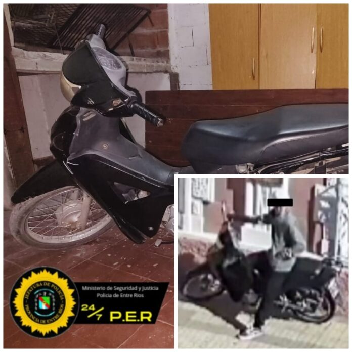 7 Un menor detenido, un delincuente prófugo y una moto con pedido de secuestro