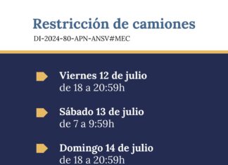 Restringen la circulación de camiones por las rutas nacionales
