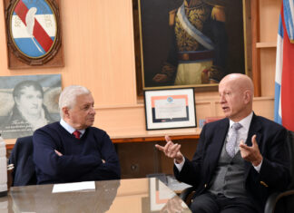 Lauritto se reunió con el presidente de la delegación argentina de CARU