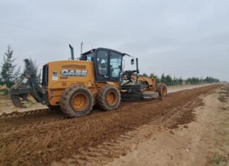 Caseros: Efectúan trabajos de acondicionamiento en el Tránsito Pesado