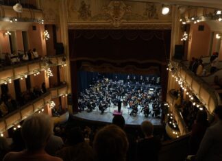 La Vicegobernadora encabezó la gala patria en el Teatro 3 de Febrero