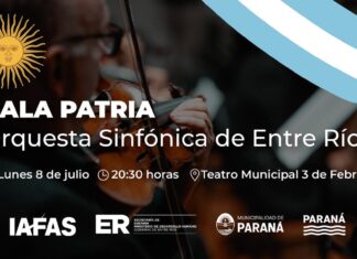 Habrá una gala musical por el Día de la Independencia