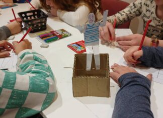 Chicas y chicos jugaron a ser artistas en el Museo de Bellas Artes