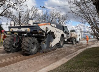 Tras finalizar en Alberdi y Posadas, avanza la repavimentación en Suipacha