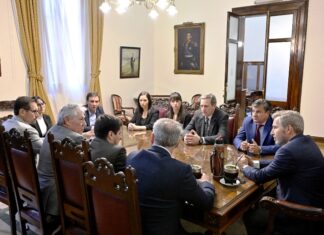 REUNIÓN CON EL BID. Frigerio analizó el saneamiento del Uruguay
