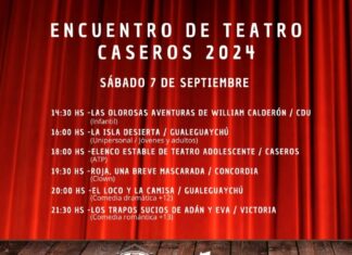 Quedó conformada la grilla para el Encuentro de Teatro Caseros 2024