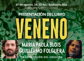 Publicaciones: Presentan el libro ‘Veneno’ en Concepción del Uruguay