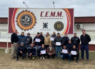 Concepción del Uruguay estuvo representada en la formación para la lucha contra incendios industriales y rescate