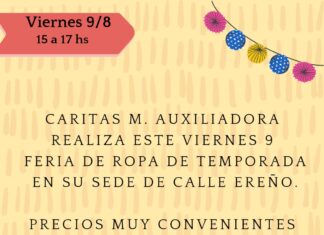 Cáritas María Auxiliadora prepara su feria de ropa de temporada