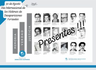 Derechos Humanos evocó en su día a las víctimas de desapariciones forzadas
