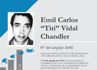 Recordaron a ‘Titi’ Vidal Chandler en el aniversario de su desaparición