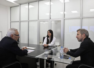 Frigerio se reunió con representantes del Banco de Alimentos