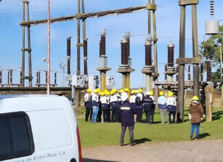 Estudiantes visitaron la estación transformadora eléctrica de Basavilbaso