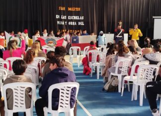 El ciclo San Martín en las escuelas se presentó, por primera vez, en el norte entrerriano