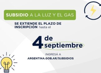 Se extendió el plazo de inscripción para solicitar el subsidio de luz y gas