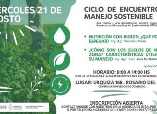 INTA: Arranca el ciclo de encuentros en manejo sostenible