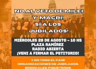 Ley de movilidad jubilatoria: Convocan a firmar el petitorio contra el veto presidencial