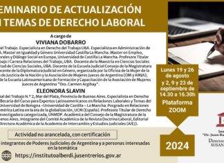 Inscriben para el seminario virtual de actualización en derecho laboral