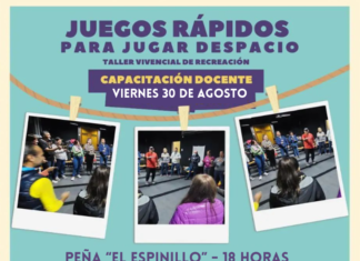Revoltosos juegos inscribe para la capacitación vivencial