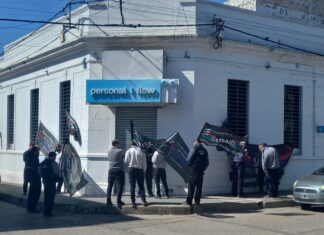 El SATSAID se movilizó en demanda de mejoras salariales