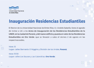 La UNER inaugura sus nuevas residencias estudiantiles