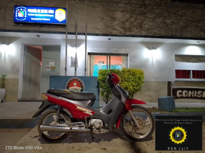 7 Recuperan moto robada y hallaron una bicicleta abandonada