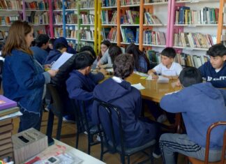 Estudiantes de la Escuela N°7 visitaron la Biblioteca Teros Lectores
