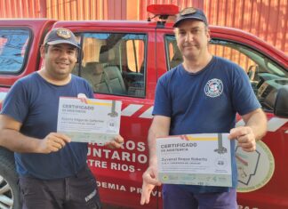 Bomberos se instruyeron sobre gestión de la emergencia en dispositivos con batería de litio