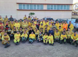 Regresan a Entre Ríos los bomberos que lucharon contra el fuego en Córdoba