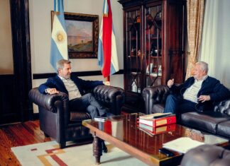Rogelio Frigerio y José Lauritto hablaron de obras en Concepción del Uruguay