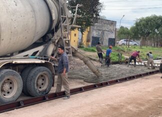 Comenzó a ejecutarse la pavimentación de calle Filiberto