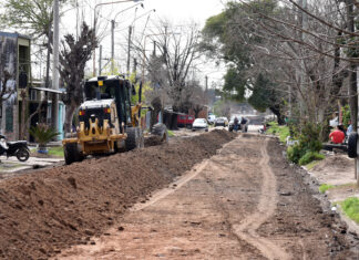 Comenzaron los trabajos para repavimentar Lacava y Allais
