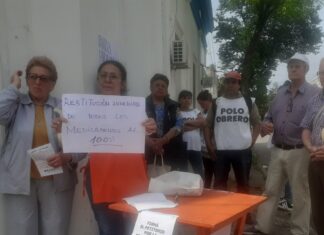 En adhesión a la jornada nacional, los jubilados se movilizaron hasta la oficina del PAMI