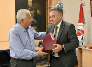 José Lauritto recibió a José Emilio Grande Pérez, cónsul adjunto de Argentina en Miami