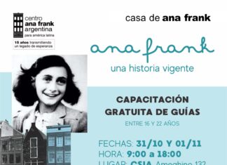 Convocan a voluntarios para la muestra sobre Ana Frank