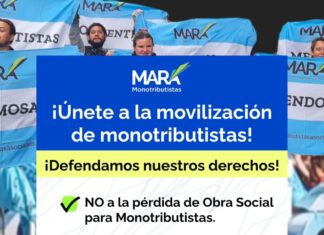 Los monotributistas se movilizan en defensa de sus derechos