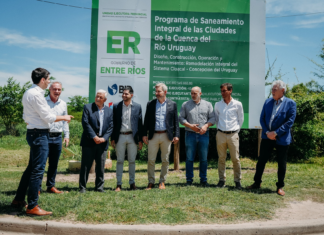 Rogelio Frigerio anunció el inicio de la obra del programa de saneamiento en Concepción del Uruguay