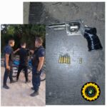 Un detenido con arma de fuego en la vía pública