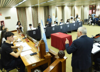 La primera sesión del Concejo Deliberante Juvenil