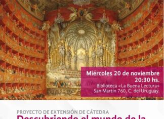 El mundo de la ópera y el canto lírico: Presentan proyecto de extensión de cátedra