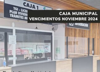 Vencimientos del Plan de Viviendas, Pavimento y TGI