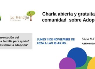 Habrá una charla abierta y apertura de inscripción para adopción
