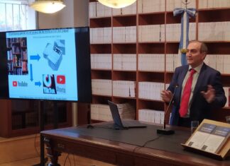 Rubén Chaia presentó en Tribunales su obra sobre ‘La prueba digital’